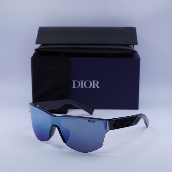 Final Price! Dior DIORXTREM M2U 10A4 Black/Blue Sunglasses - Picture 1 of 9